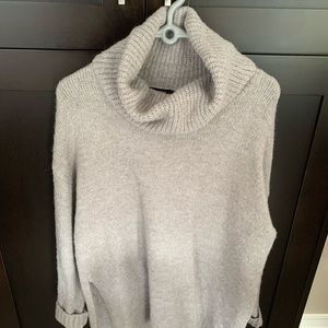 Boohoo oversized turtle neck knit sweater dress